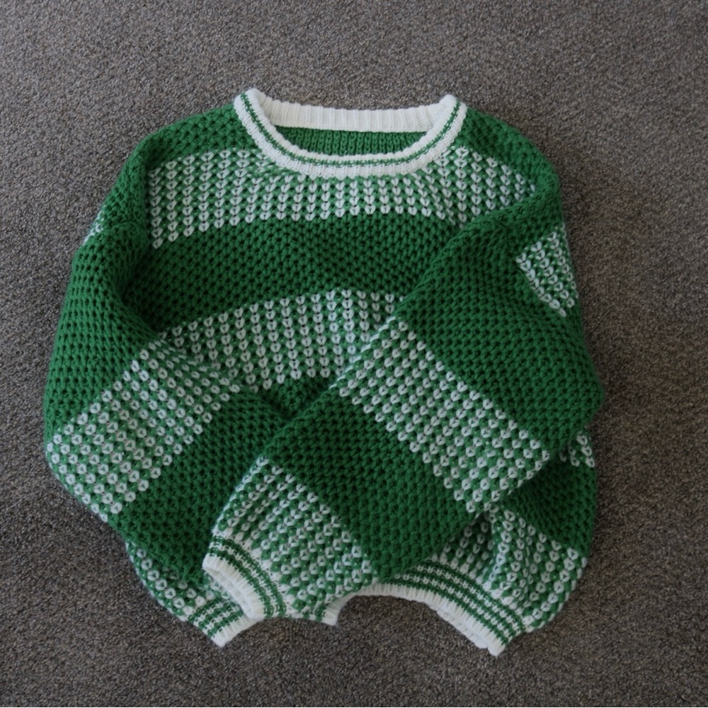 Cutest green sweater!